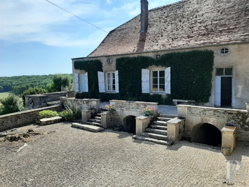 An 18th century manor house in Champagne awaiting renovation, its outbuildings and 1 ha of romantic