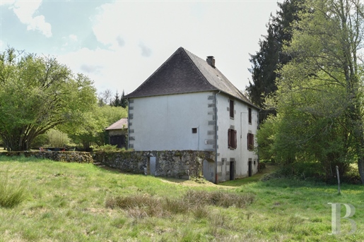 Dans la Creuse, entre Aubusson, Bourganeuf et Guéret, une maison du 19e s et son domaine de 10 ha.