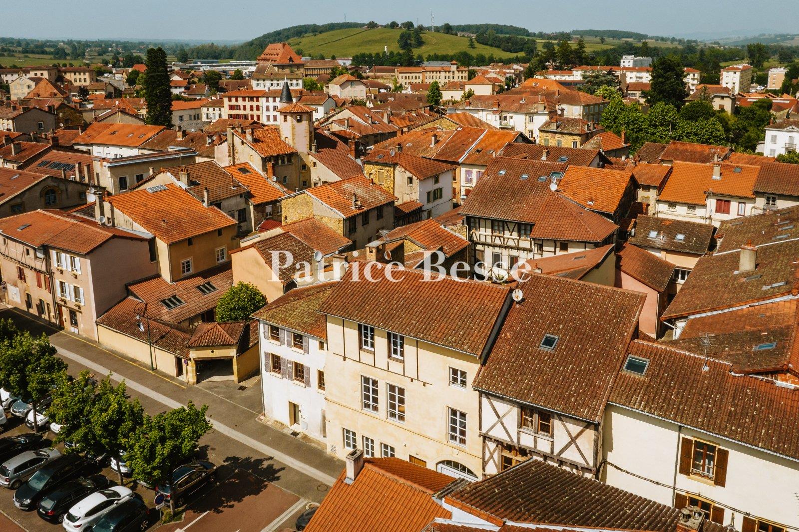 A renovated 14th-century dwelling with an interior courtyard and medieval tower, in the middle of a