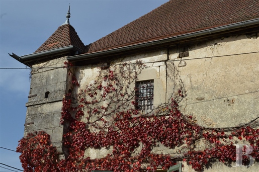 På grænsen mellem Champagne og Lorraine,
 En befæstet bolig fra det 16. århundrede og dens udhuse