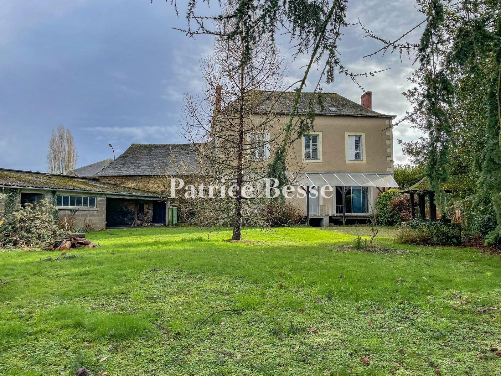 A grand 19th-century house with a vast garden, nestled in the south of France's Mayenne department.