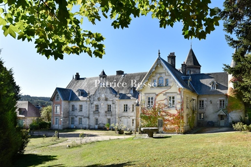 A chateau whose origins date back to the Middle Ages with vast outbuildings and grounds of 1 hectare