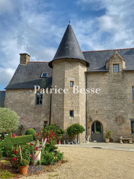 A 16th century manor house, its 3 hectare park and heated swimming pool in Brittany, in the Trégor r