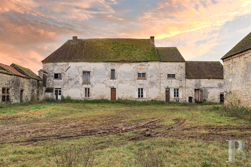A 15th-century seigneurial house to be renovated near the historical town of Fontainebleau, France.