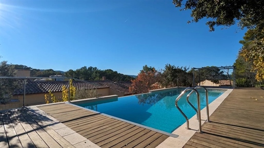 Carces - Villa 3 ch + appartement + Spa + double garage avec piscine