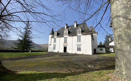 Magnificent Historic Chateau with 2 Gites, Barn &amp 8 Hectares : Foothills of Pyrenees Mountains