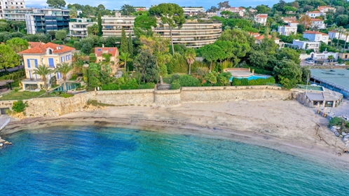 Cap d& 039 Antibes: exceptional beachfront location for this well maintained Provencal villa facing