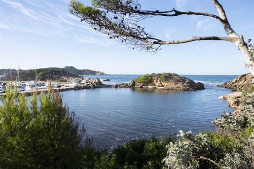 Une maison en bord de mer dans le domaine Polynésie, surplombant Port Auguier.

Vill de style prove