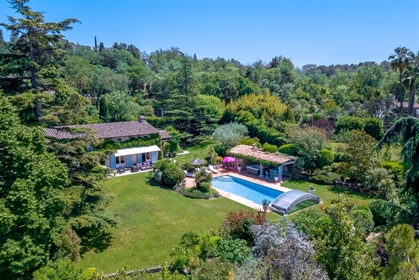 Hidden by lush greenery, this splendid, typically Provencal villa set in beautiful landscaped garden