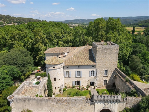 Unique bright reception rooms totaling more than 328 m2. Located in an hamlet 26km from Uzes.
