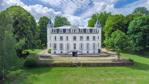 Only 50 minutes from Paris and Roissy airport spectacular Chateau with multiple outbuildings...