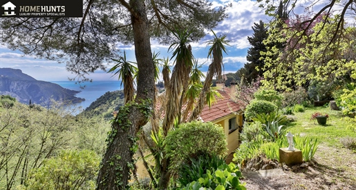 Villefranche sur mer: On the heights, near the Castle of Madrid in a green setting enjoying a beauti