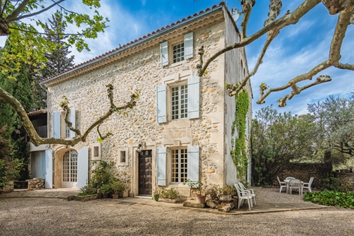 Typical Provencal house located in the countryside close to the village of Boulbon. 

Boul