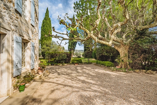 Typical Provencal house located in the countryside close to the village of Boulbon. 

Boul