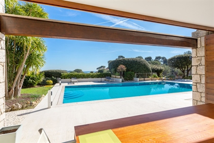 Set within a most residential, gated domaine, enjoying panoramic views of the village with the sea i