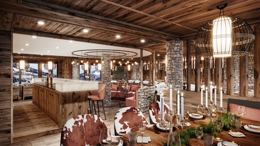 Entdecken Sie im Herzen von Courchevel Moriond die "Steamboat Lodge", ein neues Programm von