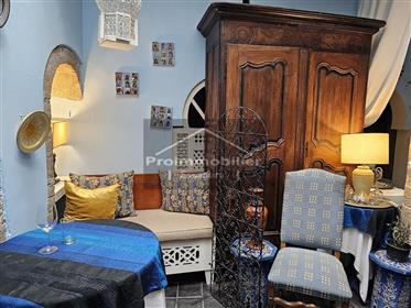 23-08-07-Vr Beau riad authentique de 309 m² terrain de 103m² à vendre à Essaouira avec terrasse priv