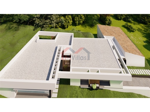 Terrain avec projet approuvé pour construire une villa de 4 chambres avec piscine - Loulé