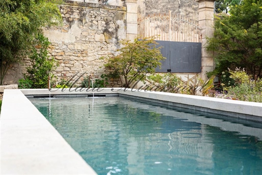 Près d'Avignon, très bel hôtel particulier avec terrasses, jardi
