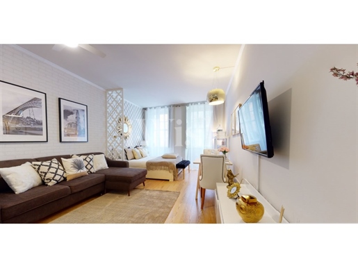 Inversión segura en Oporto: Apartamento de 0 dormitorios totalmente amueblado