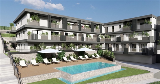 Paratico - Neubau - Maisonette-Wohnung im ersten Stock mit Terrassen und Seeblick - Swimmingpool