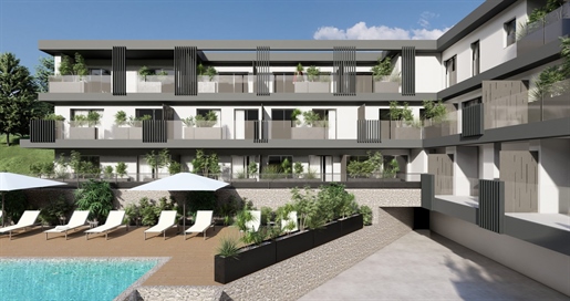 Paratico - Neubau - Maisonette-Wohnung im ersten Stock mit Terrassen und Seeblick - Swimmingpool