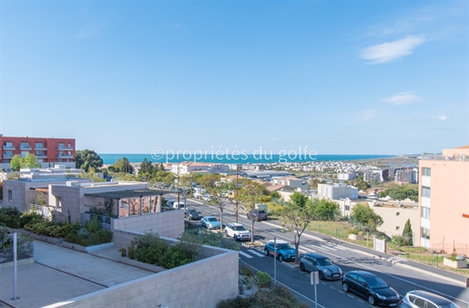 Sète, panoramic view of the sea and Thau lagoon, 4-room apartment,
