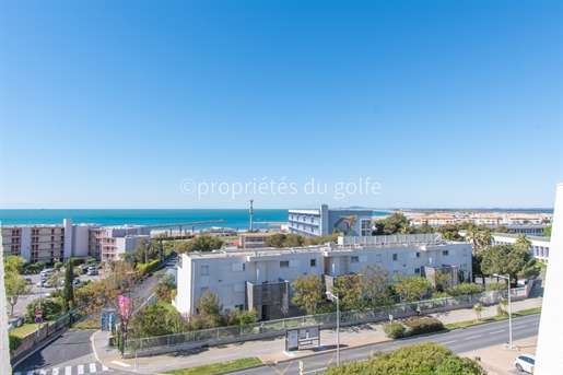 Sète, Corniche sector, 2-room apartment with sea view,