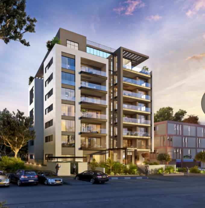 For sale an apartment in a new 8-story building in the Carmel Center in Haifa
