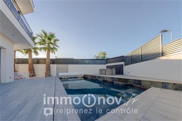 Kalifornisk villa 5P 150m² + pool + trädgård, terrass