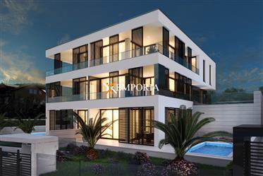 Luxury new apartment, Vinjerac – sea view, garden, swimming pool