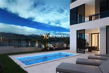 Luxusný nový apartmán, Vinjerac – výhľad na more, záhrada, bazén