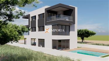 Semi-Detached house with pool and sea view in Bibinje, new building