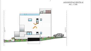 Penthouse dans un nouveau bâtiment, garage, 2ème étage – 154,08 m2, Diklo – Zadar