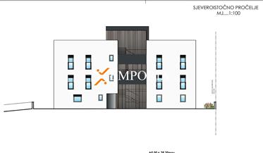 Penthouse dans un nouveau bâtiment, garage, 2ème étage – 154,08 m2, Diklo – Zadar