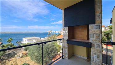 New apartment ready to move into, great sea view, pool, Maslenica
