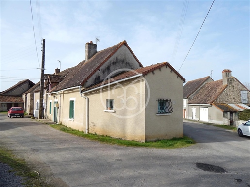 Old Village House With Outbuildings And Separate Garden