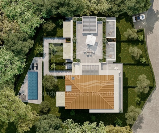 Biot, Vues panoramiques dans la nouvelle résidence contemporaine "Les Terrasses des Vergers".