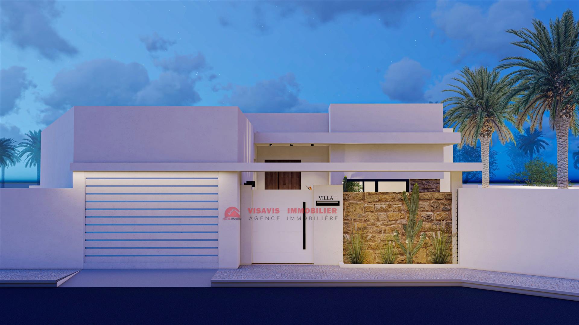 Модель плана одноэтажного дома на Джербе - Ref P625