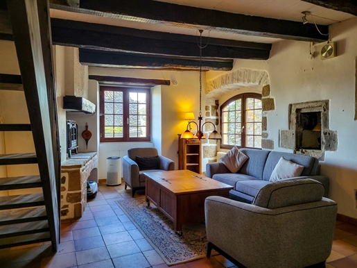 Charming Stone Property with Guest House in the Heart of Najac, Aveyron
