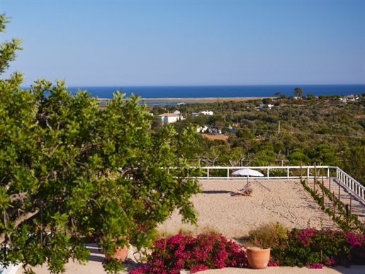 Farm with sea view Algarve, 3 independent villas, vineyard and tennis, Fuzeta