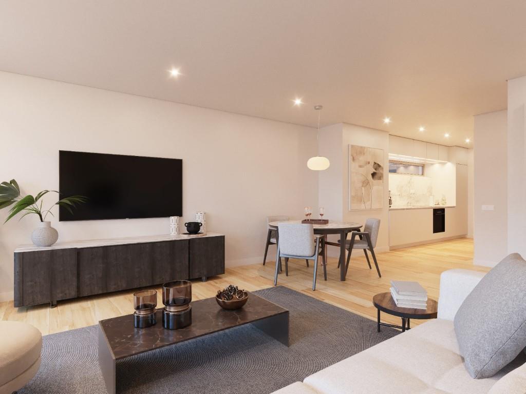 Apartamento T2 novo com estacionamento em Campolide