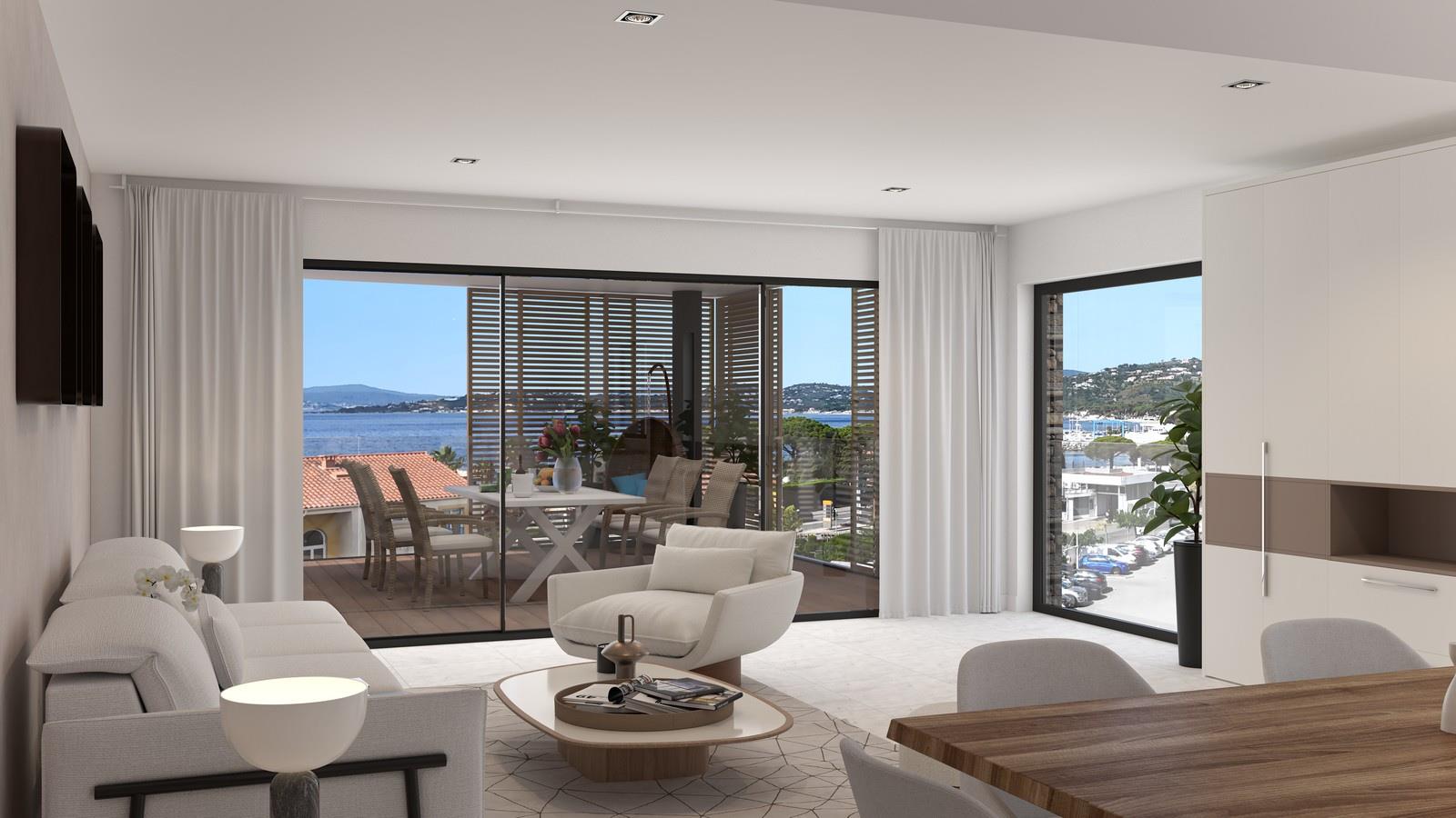 New T4 penthouse apartment with sea view