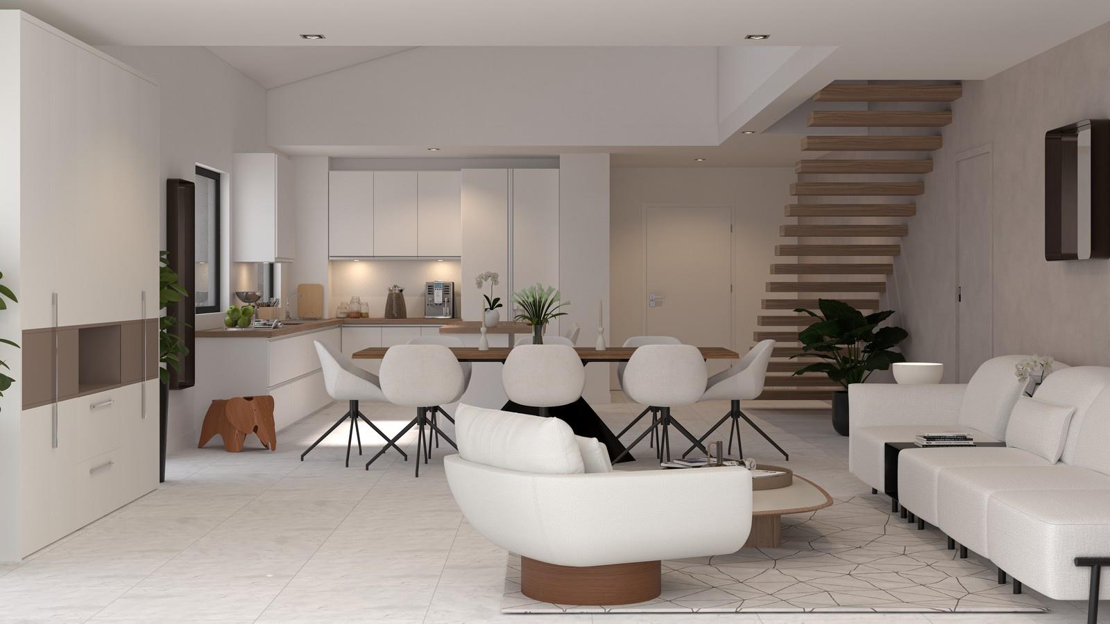 New T4 penthouse apartment with sea view
