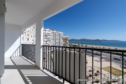 Renovated two-bedroom beachfront apartment