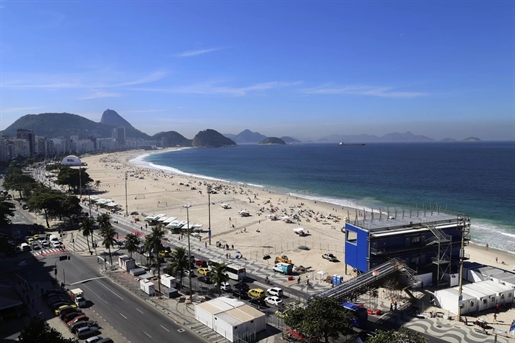 Rio038 - Luxuriöse Wohnung direkt am Meer an der Copacabana