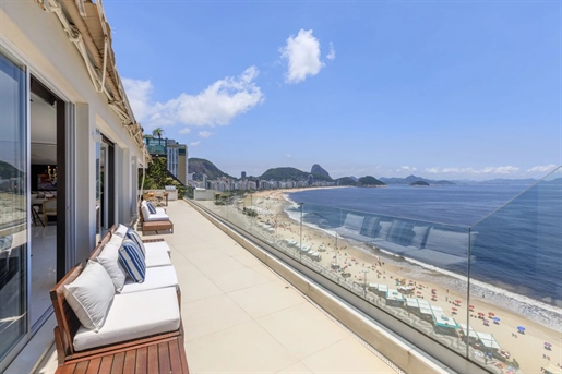 Rio008 - Luxe penthouse met uitzicht op zee in Copacabana