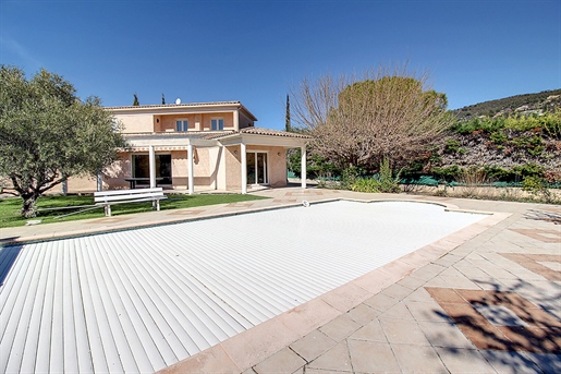 Exclusivity! Draguignan House 168 m2 with Swimming Pool on Flat Planted Grounds with Trees and Encl
