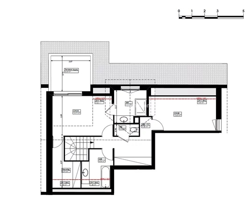 T4 Duplex-Dachgeschoss eines kleinen Wohnhauses