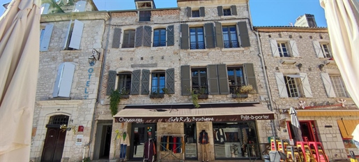 Souillac - charmantes Dorfhaus, 4 Schlafzimmer, Terrasse mit Aussicht und Geschäftsräumen